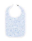 Houston Round Baby Bib, Blue