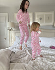 Block Hearts Two Piece Kids Pajamas