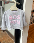 Boston Pink Kids Crewneck Sweatshirt