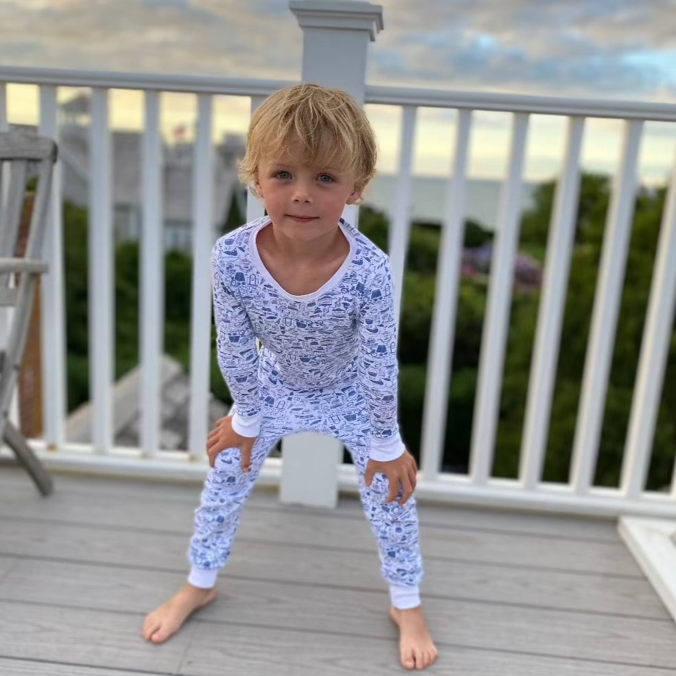 Nantucket Print Joy Street Kids Pajama