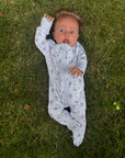 Farm Zip Baby Onesie