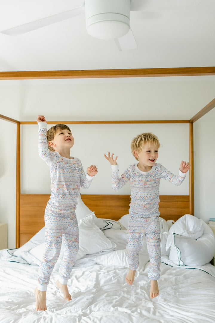 The Mom Health and Joy Street Kids Rainbow Pajamas