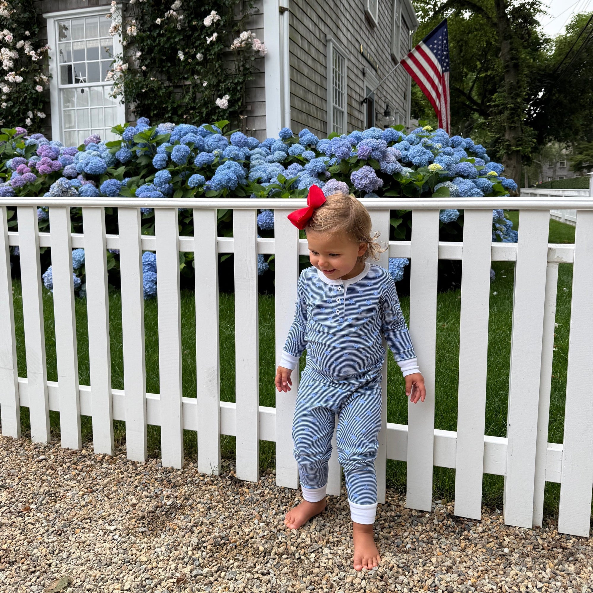 stars &amp; stripes two piece kids pajama set joy street