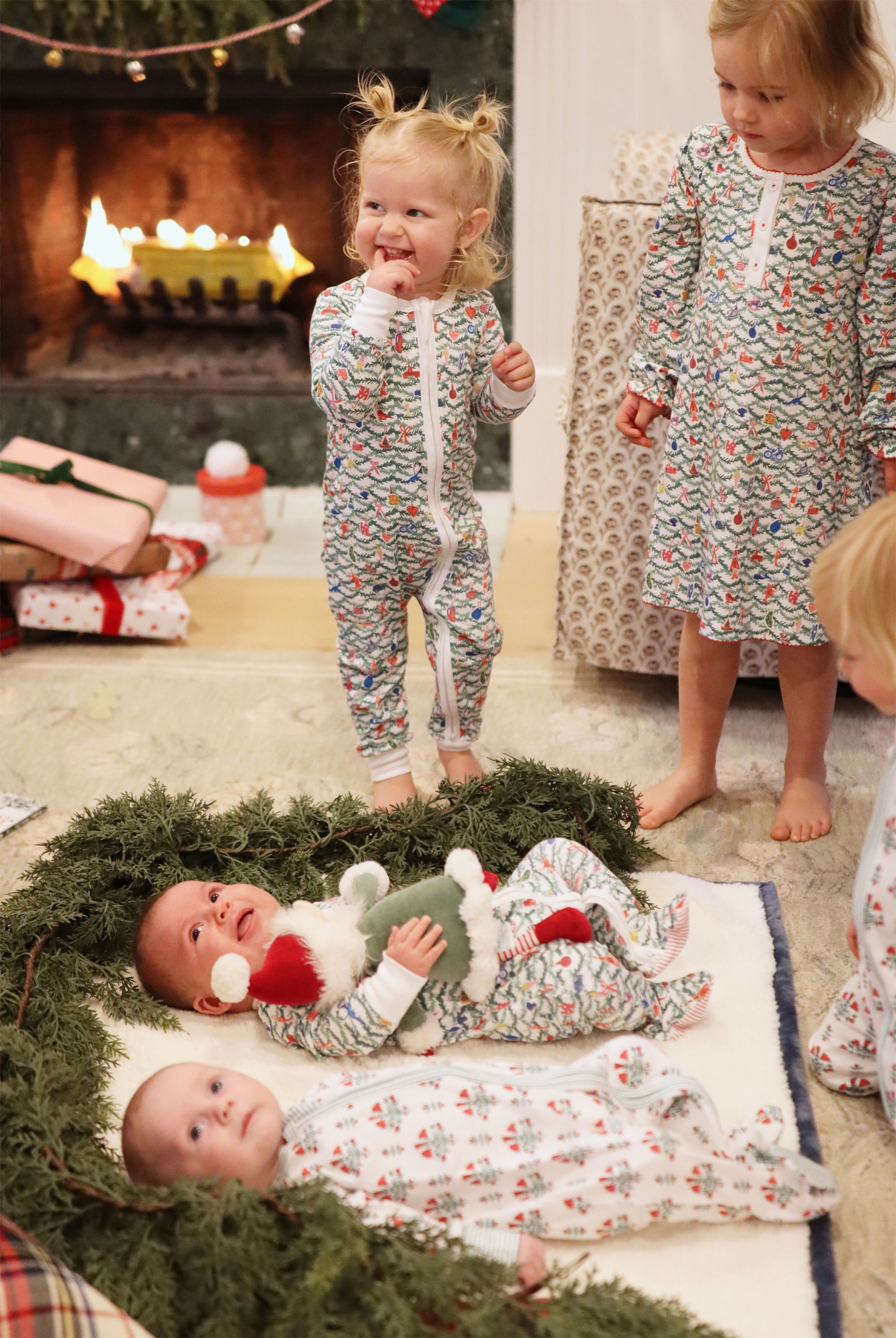 Oh Christmas Tree Girls Tess Lounge Dress