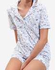 Nantucket Women's Pajama Set model sitting