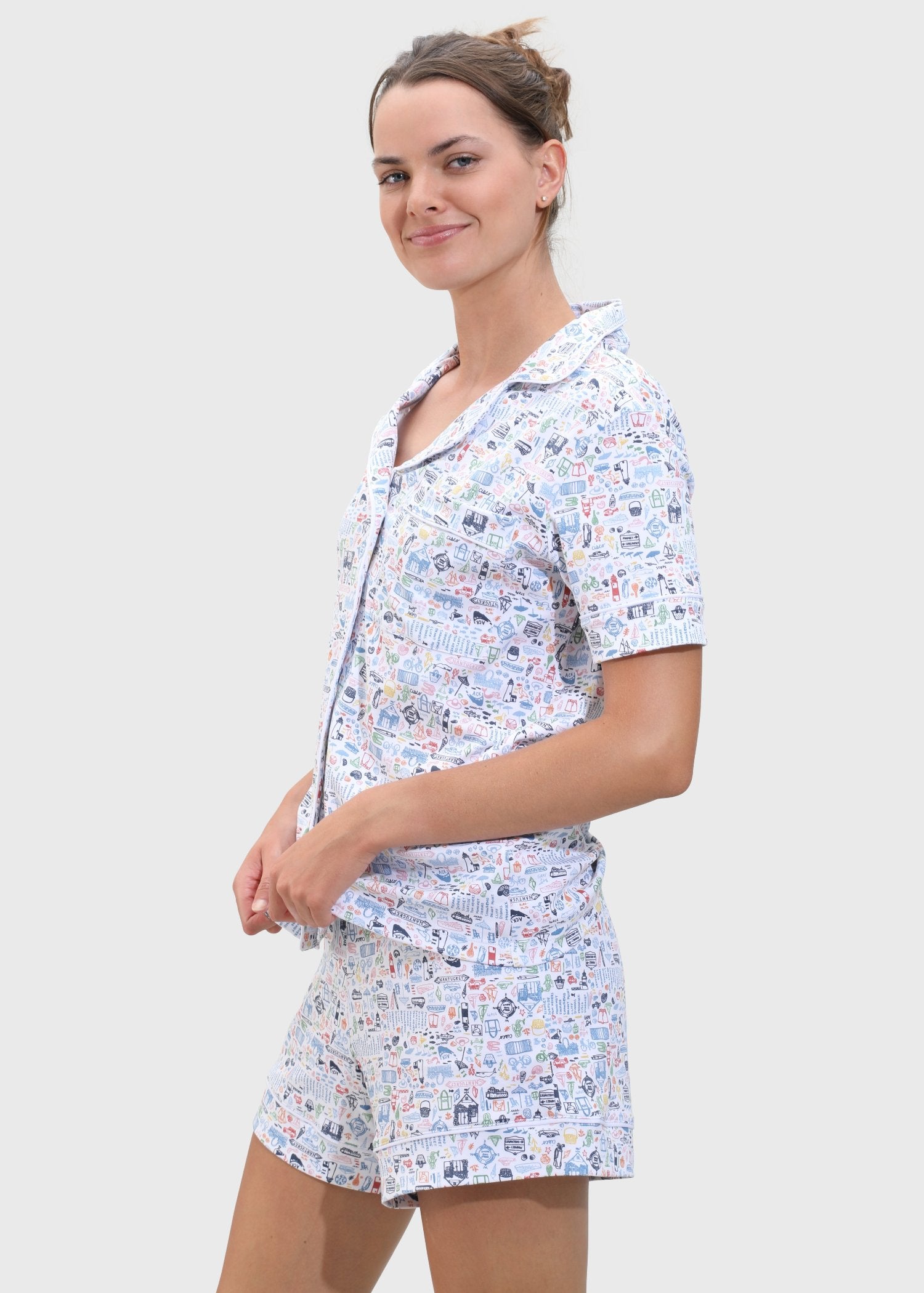 Nantucket Women's Pajama Set model side