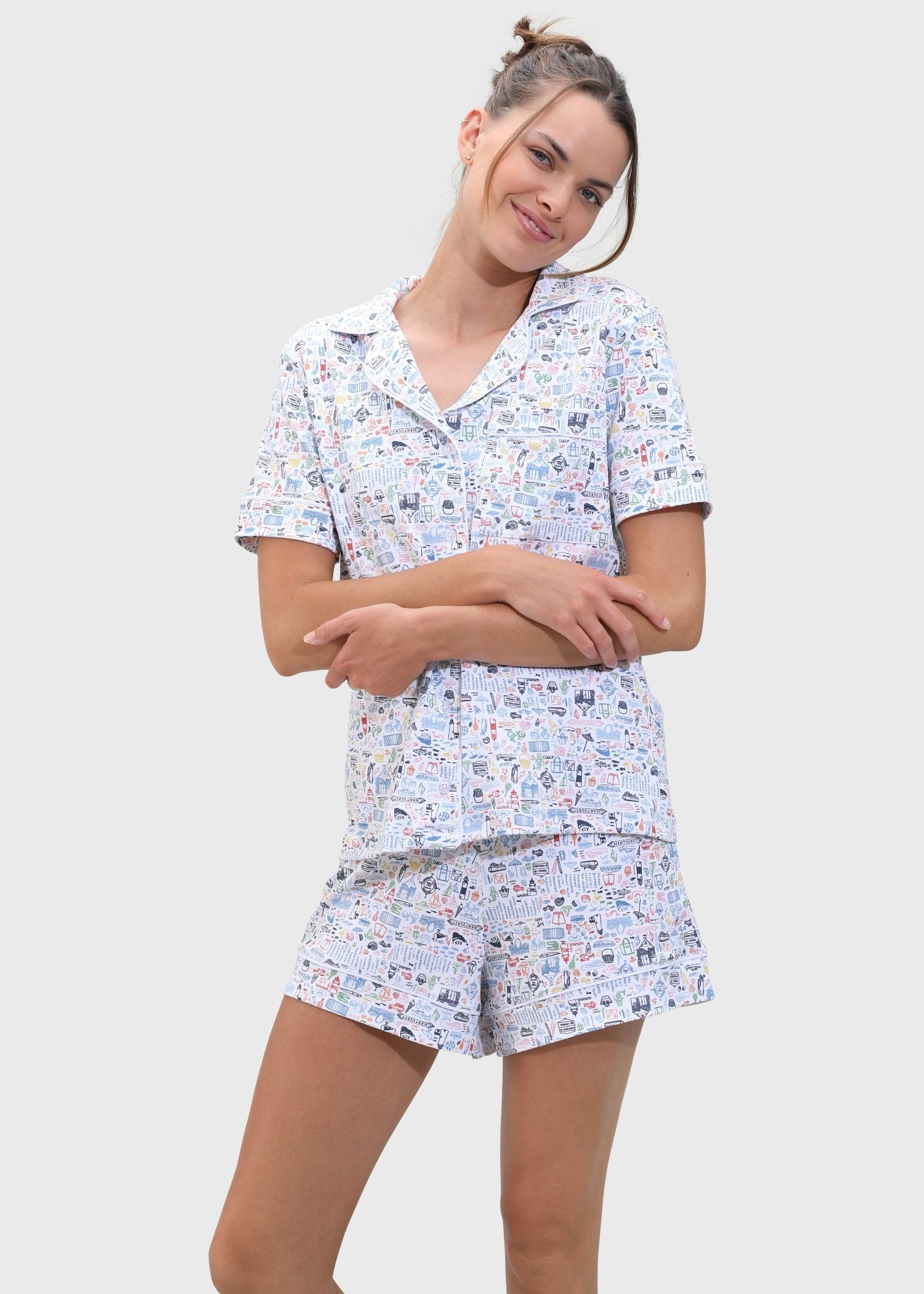 Nantucket Women's Pajama Set model photo