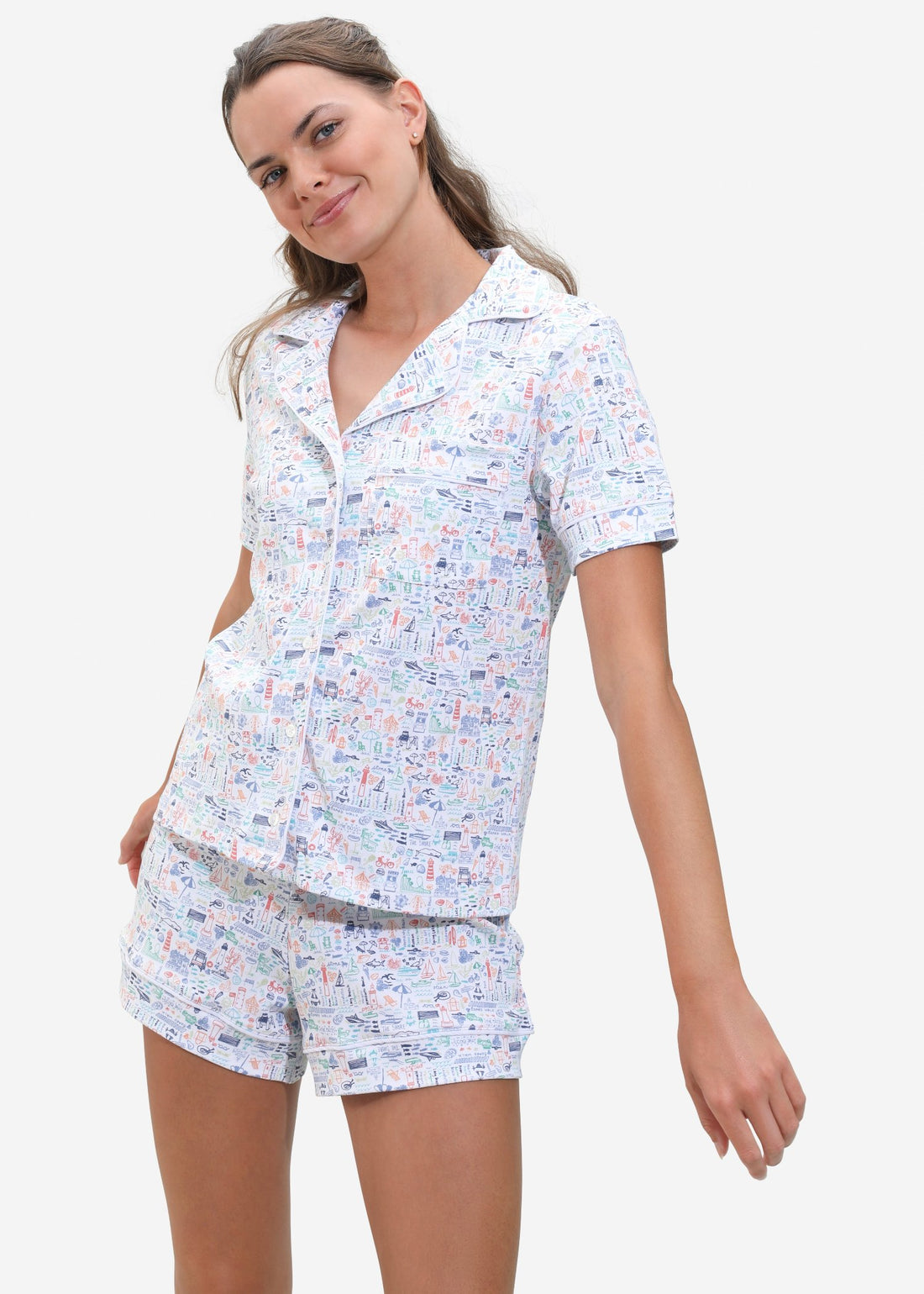 Jersey Shore Women's Pajama Set Model