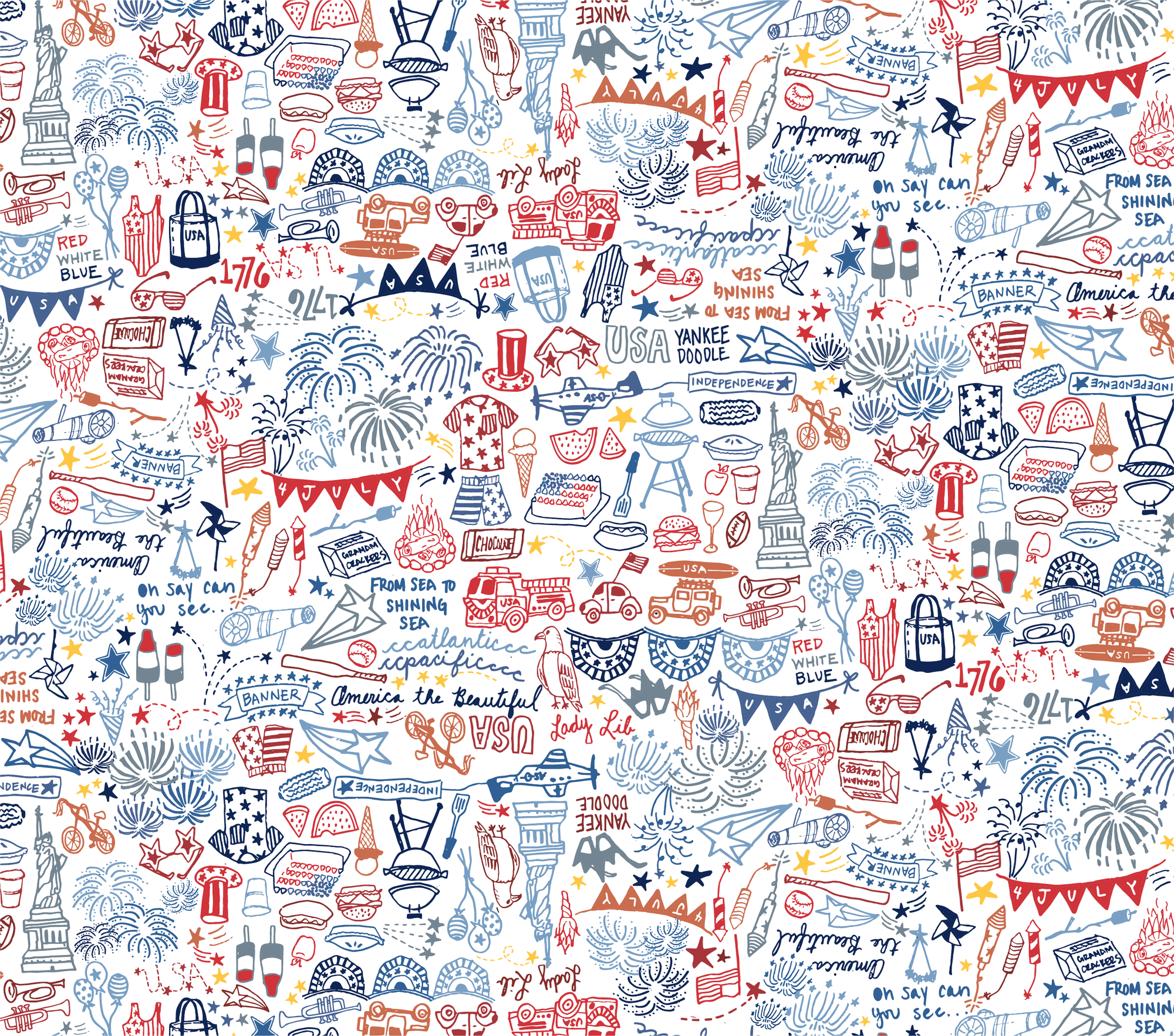 Joy Street Kids USA print, detail