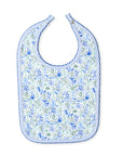 birth flowers print joy street baby bib