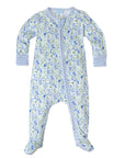 Joy Street Kids Baby Birth Flower Zip Onesie