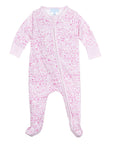 Joy Street Nantucket Zip onesie pink 