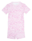 Joy Street Nantucket Printed Short Pajama Set,, Pink