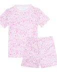 Joy Street Nantucket Printed Short Pajama Set,, Pink