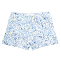 oyster print women's pajama short