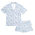 Oyster print women's pajama short set