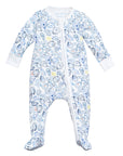 Joy Street Oyster Print Baby Zip Onesie