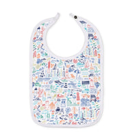 Jersey Shore Print Baby Bib