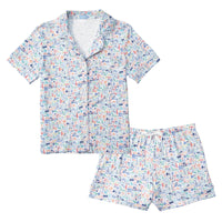 Jersey Shore Women’s Button Front Short Pajama Set