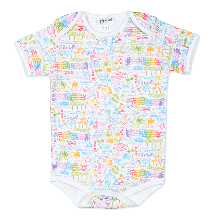 Charleston Short Sleeve Baby Body Suit