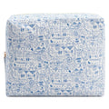 Blue Boston Large Travel Pouch