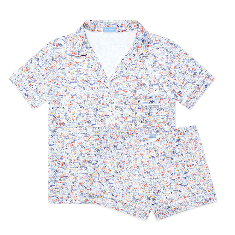 Cape Cod Women’s Button Front Short Pajama Set