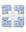 Cape Cod Blue Napkin Set of 4