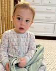Holiday Harbor Zip Baby Onesie