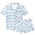 Hydrangeas Women’s Button Front Short Pajama Set