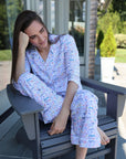 Jackson Hole Women’s Button Front Long Pajama Set