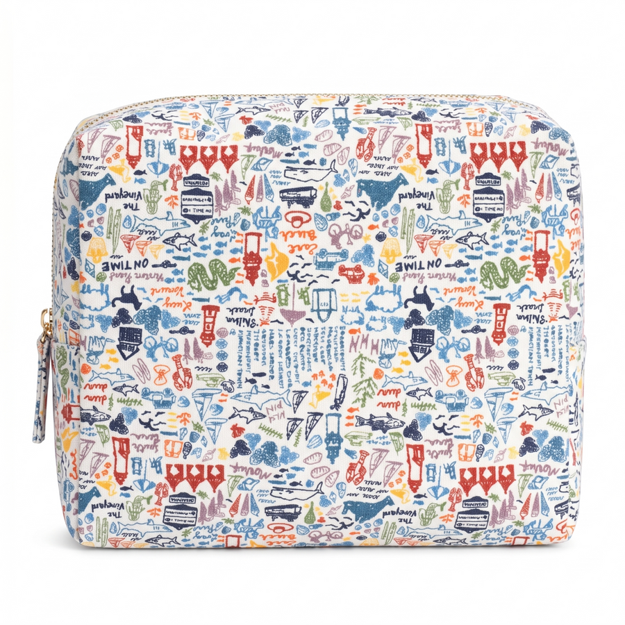 Martha's Vineyard Large Travel Pouch