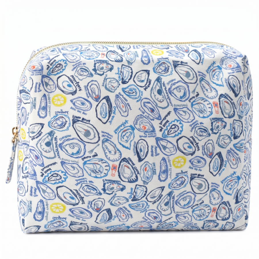 Oysters Large Travel Pouch