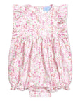 Pink Birth Flowers Ruffle Bubble