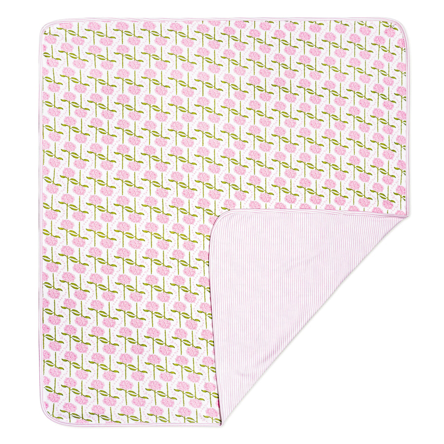Pink Hydrangeas Baby Blanket