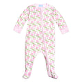 Pink Hydrangeas Zip Baby Onesie