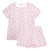 Pink Birth Flowers Women’s Scallop Short Pajama Set