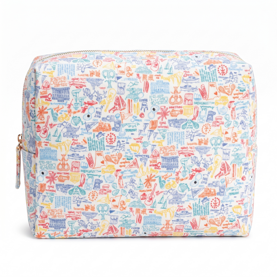 Rhode Island Large Travel Pouch