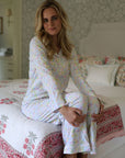 Charleston Women’s Button Front Long Pajama Set