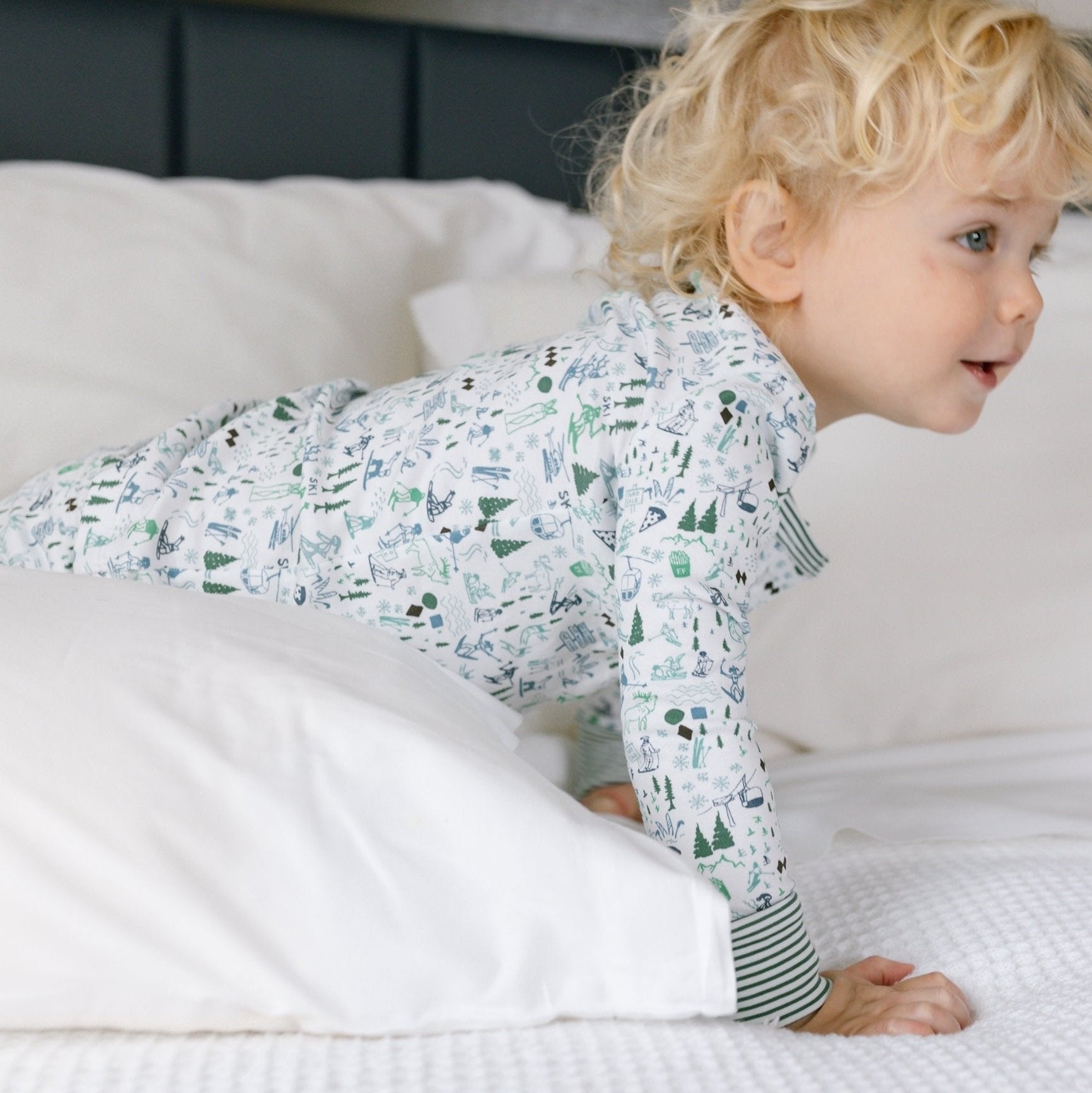 Joy Street Après Ski Two Piece Kids Henley Pajamas