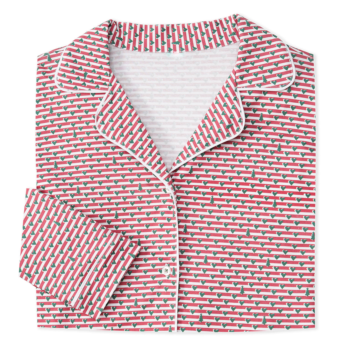 Joy Street Christmas Tree Stripe Women&#39;s Long Set