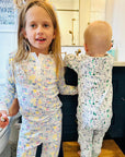 Hanukkah Two Piece Kids Henley Pajamas