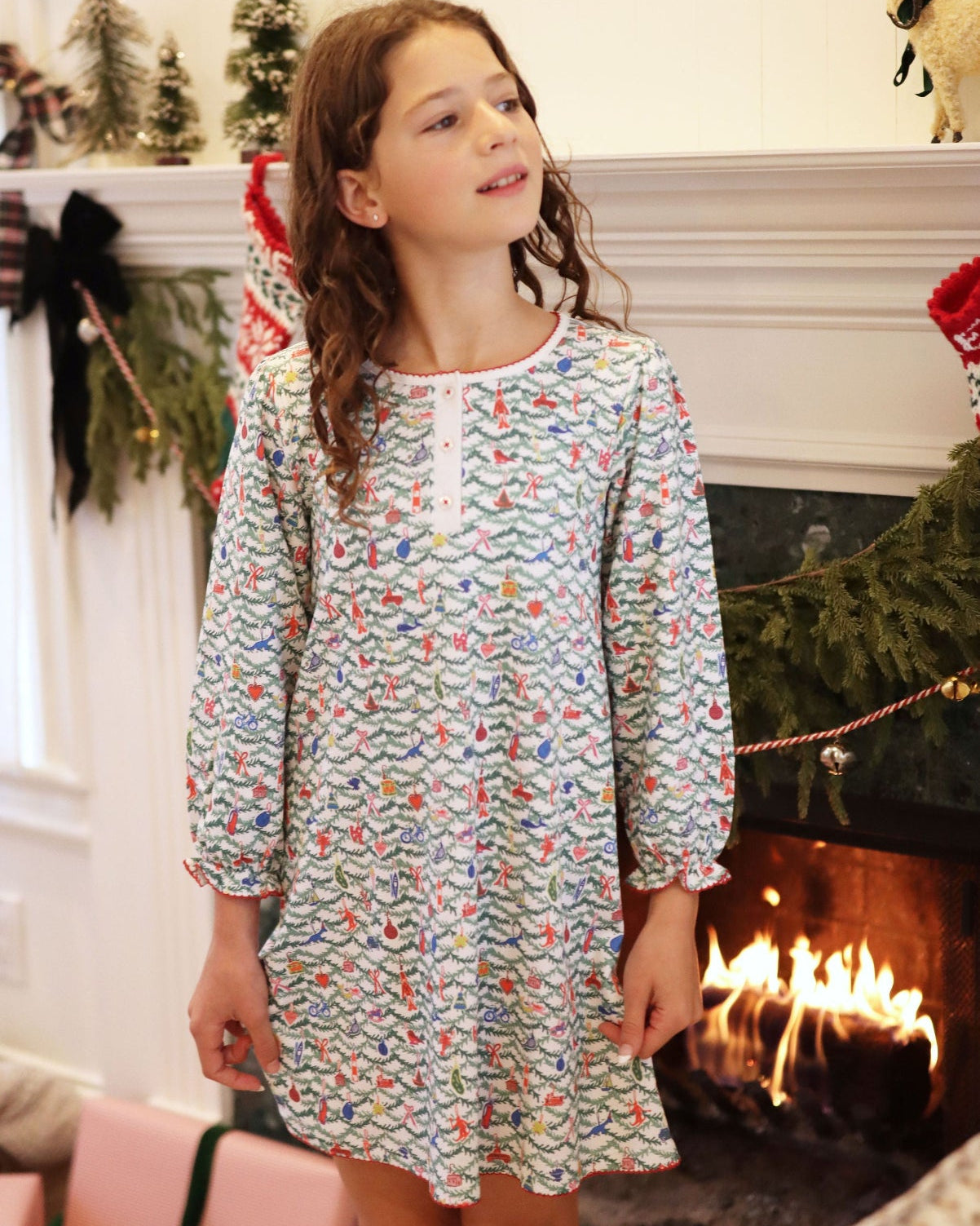 Joy Street Oh Christmas Tree Tess Lounge Dress- 3