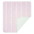 Pink Birth Flowers Baby Blanket