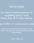 Tennis Two Piece Kids Pajamas