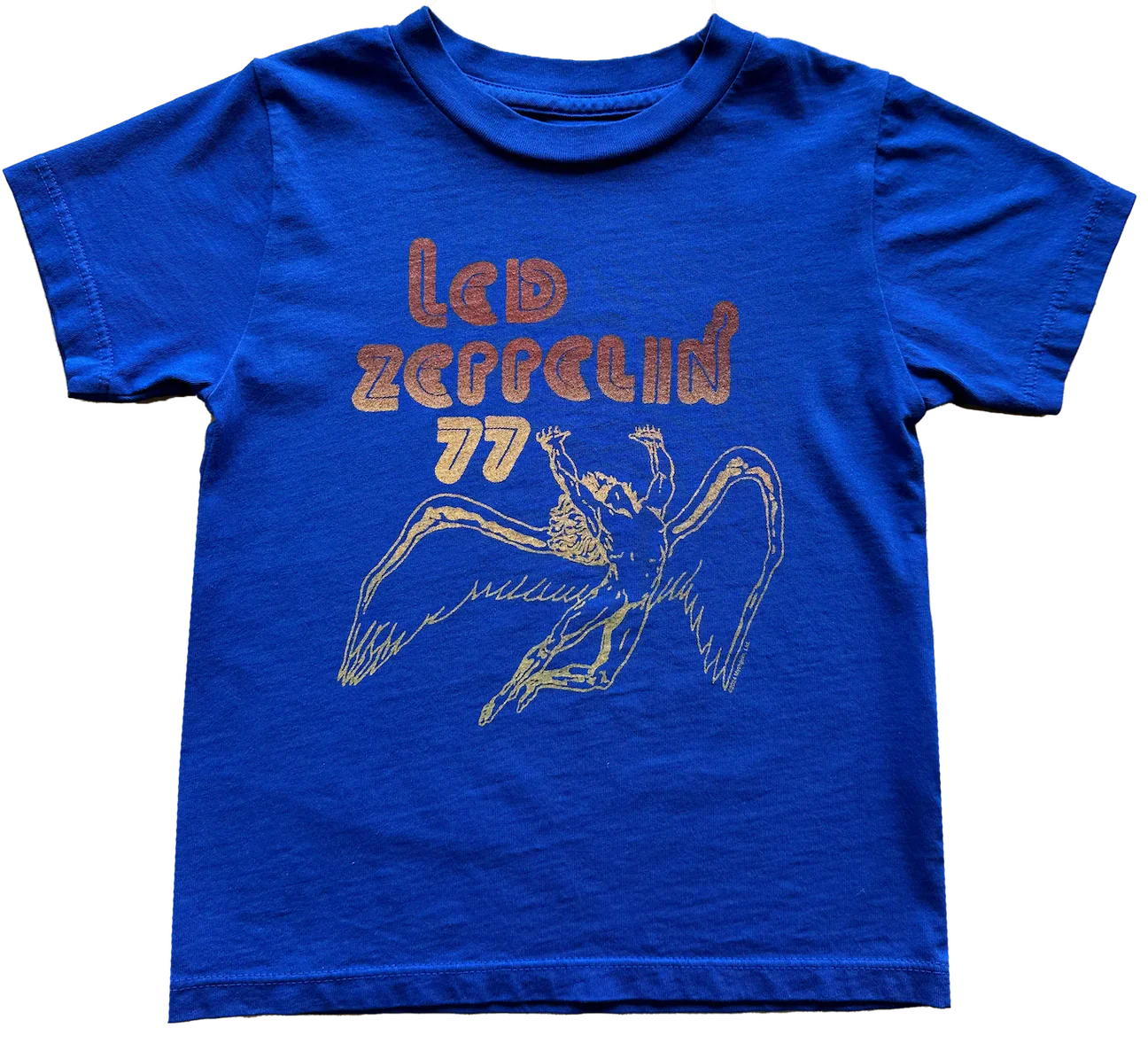 Rowdy Sprout Led Zeppelin Organic Short Sleeve Tee, Tangled Up in Blue |Mockingbird Baby & Kids