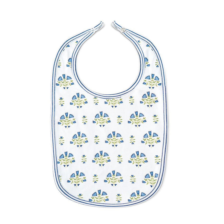 Posy Floral Block Print Baby Bib