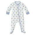 Posy Floral Block Print Zip Baby Onesie