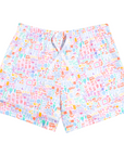 Mahjong Women’s Button Front Short Pajama Set