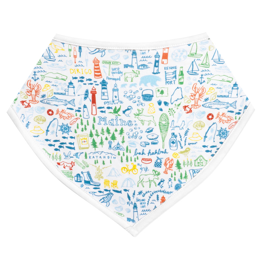 Maine Baby Bandana Bib