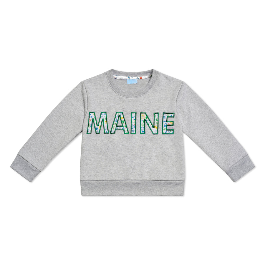 Maine Summer Kids Crewneck Sweatshirt